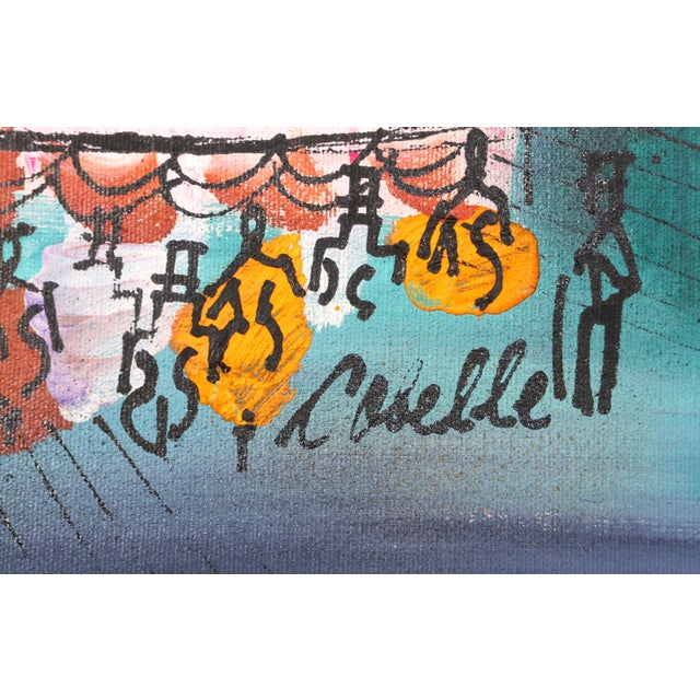 Charles Cobelle Pink Carousel, circa 1949 Acrylic on Canvas, signed Edition: 20 in. x 24 in.