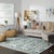 9x12 Cassandra Bianca Green Classic Floral Hand Knotted Afghan Wool Carpet Rug For Sale - Image 9 of 9