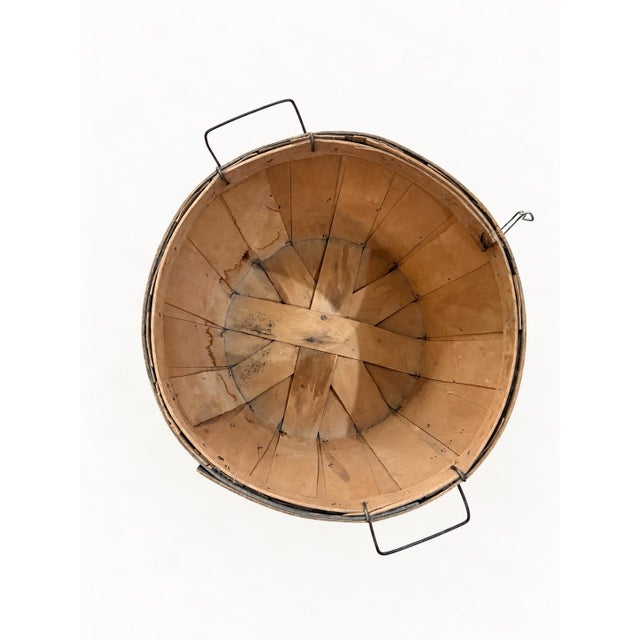 Early 20th Century Early 20th-Century F. E. Prince Co. Texas Half-Bushel Wooden Produce Basket For Sale - Image 5 of 10