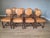 Antique Oak and Leather Dining Chairs, Set of 8 For Sale - Image 10 of 10