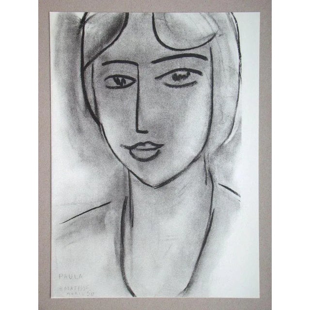 Henri MATISSE (after) ( 1869 - 1954 ) Paula, 1981 Lithograph on wove paper. Signed, dated and titled in the printing plate...