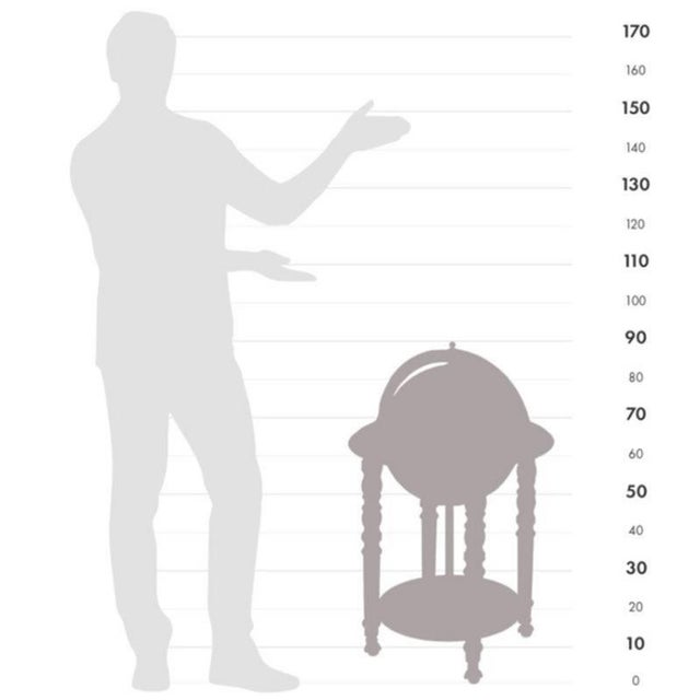 Elegance Bar Globe by Zoffoli Mappamondi For Sale - Image 6 of 7