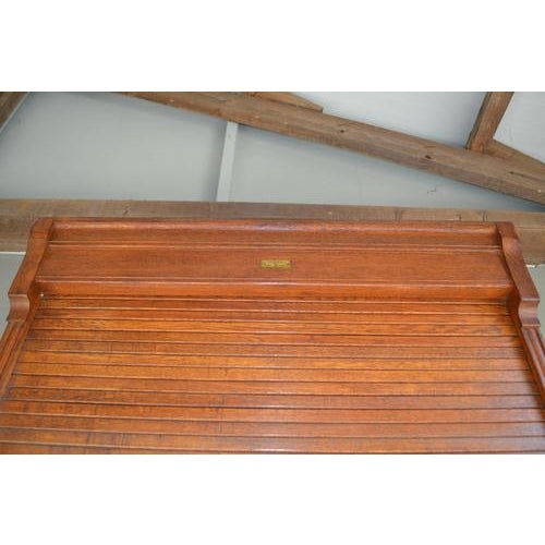 German Oak Filing Cabinet by F. Soennecken Bonn For Sale - Image 6 of 11