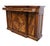 Vintage Antique Mediterranean Tuscan Style Alder Wood 77" Wine Storage Credenza Buffet W. Inlaid Features For Sale - Image 10 of 14