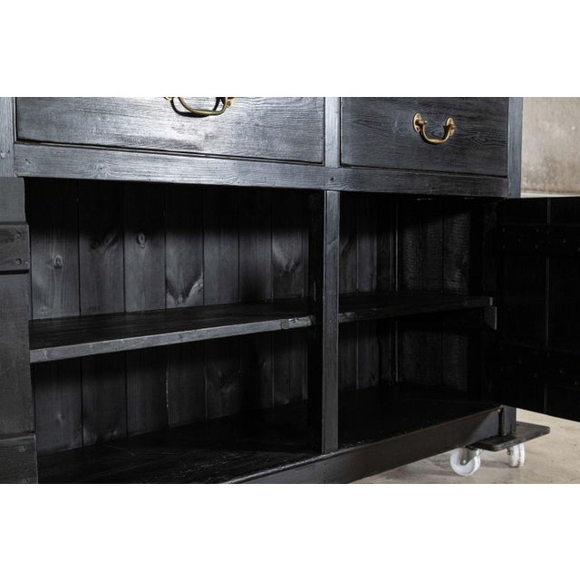 19th Century English Rustic Bleached Pine Dresser Base For Sale - Image 11 of 16