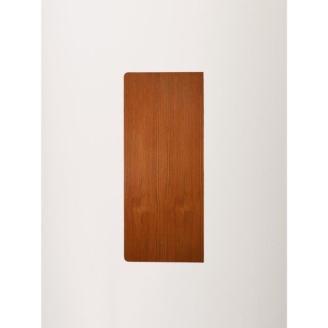 Black Vintage Scandinavian Chest of Drawers with Double Upper Drawer, 1960s For Sale - Image 8 of 9