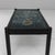20th Century French Wood Black Patinated Coffee Table With Leaf Ceramic Top For Sale - Image 12 of 18