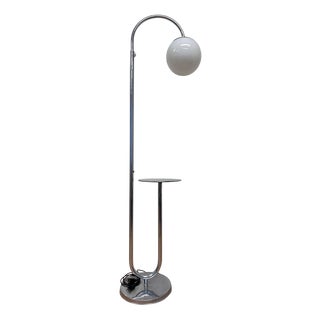 Vintage Bauhaus Chrome Floor Lamp, 1930s For Sale