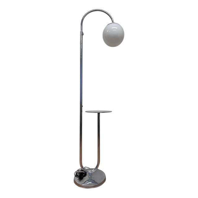 Vintage Bauhaus Chrome Floor Lamp, 1930s For Sale