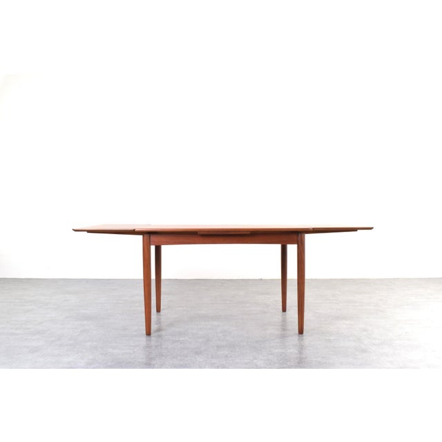 Mid-Century Modern Mid-Century Danish Teak Extendable Dining Table, 1960s For Sale - Image 3 of 18
