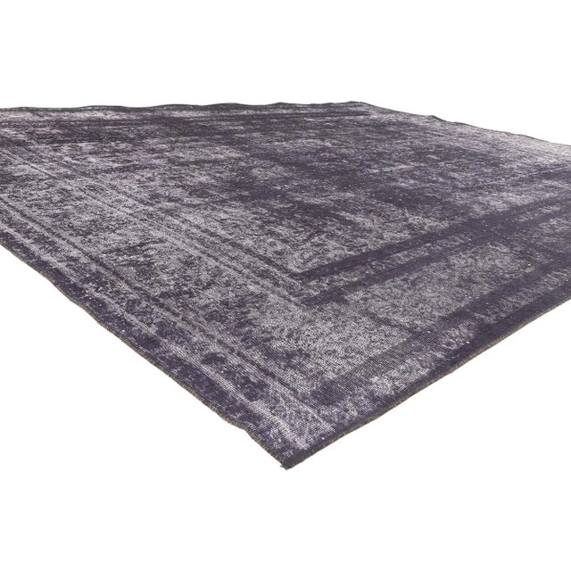 60692 Vintage Turkish Industrial Chic Rug, 09’05 x 12’04. Industrial Chic meets luxe utilitarian appeal in this hand...