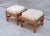 Mid Century Modern Upholstered Stacking Stools With Pull Out Tray For Sale In San Francisco - Image 6 of 13