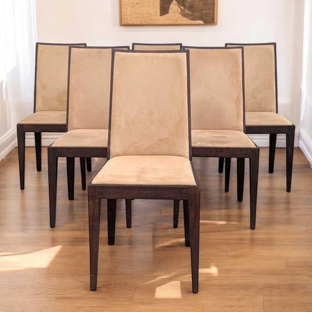 This set of Six Contemporary Dining Chairs is perfect for adding a touch of modern elegance to your dining room. Featuring...