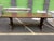 This French farmhouse is sold with 2 matching benches. Made of French oak, this table is the work of an artisan and...