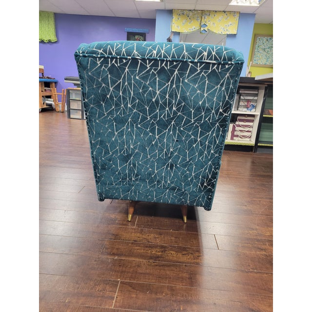 1950s Mid Century Modern Swivel Chair For Sale - Image 4 of 4