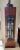 Wood 1940s Art Deco Mahogany Lighted Column, French Rod Iron Frosted Glass and Mahogany Wood Lighted Pedestal For Sale - Image 7 of 12