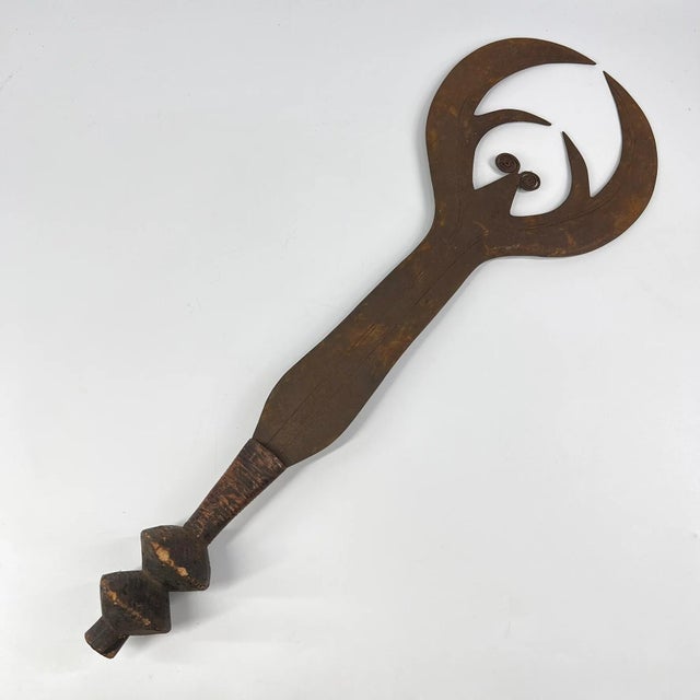 African Early 20th Century Ngombe Executioner's Prestige Knife Currency For Sale - Image 3 of 6