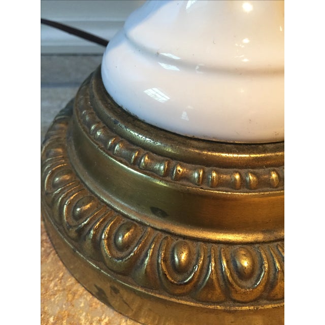 White Neoclassical Fluted Lamps - a Pair For Sale - Image 8 of 11