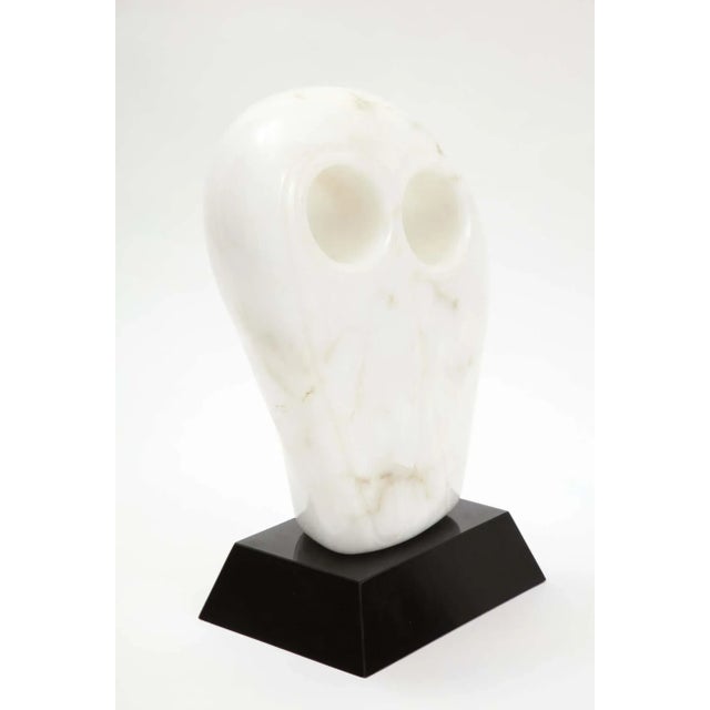 Mid 20th Century Carrara Marble Abstract Owl Sculpture For Sale - Image 12 of 13