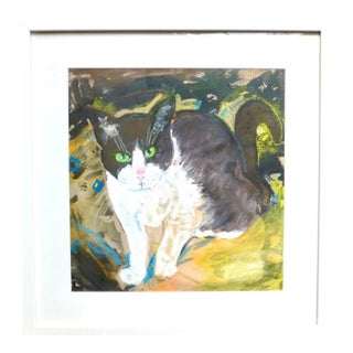Green Eye Kitty by Martha Holden For Sale