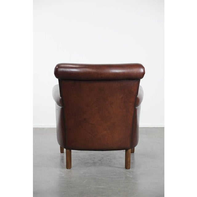 Club Chair in Sheepskin Leather For Sale - Image 4 of 16