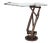Corner Console with Monopod and Shaped Glass by Giordani Pierluigi, 1950s For Sale
