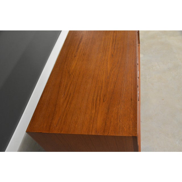1960s Refinished Erik Buch 60” Teak Long Dresser For Sale In Boston - Image 6 of 10