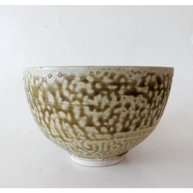 Late 20th Century Green Salt Glaze Pottery Bowl For Sale In Seattle - Image 6 of 7