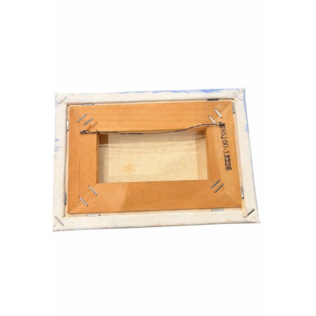 This is an original hand-painted artwork on canvas, presented in a compact 5 by 7 inch format. The piece is executed on...