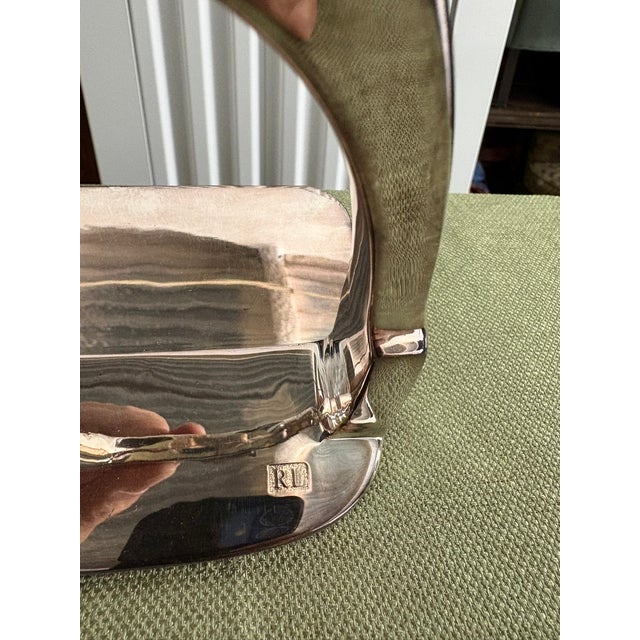 Pair of Silver Derbyshire Bookends by Ralph Lauren, Circa 2010s For Sale In Savannah - Image 6 of 9