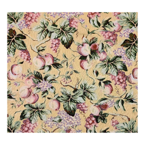Vintage Scalamandre Old World Weavers "Pomona" Fruit & Floral Woven Tapestry Jacquard Upholstery Fabric- 6 Yards