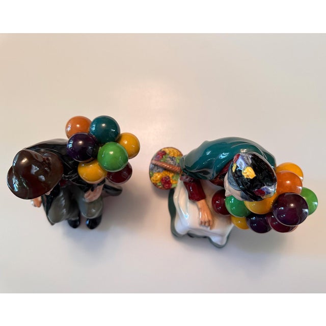 Ceramic Vintage Royal Doulton “The Old Balloon Seller” & “The Balloon Man” Figurines For Sale - Image 7 of 17