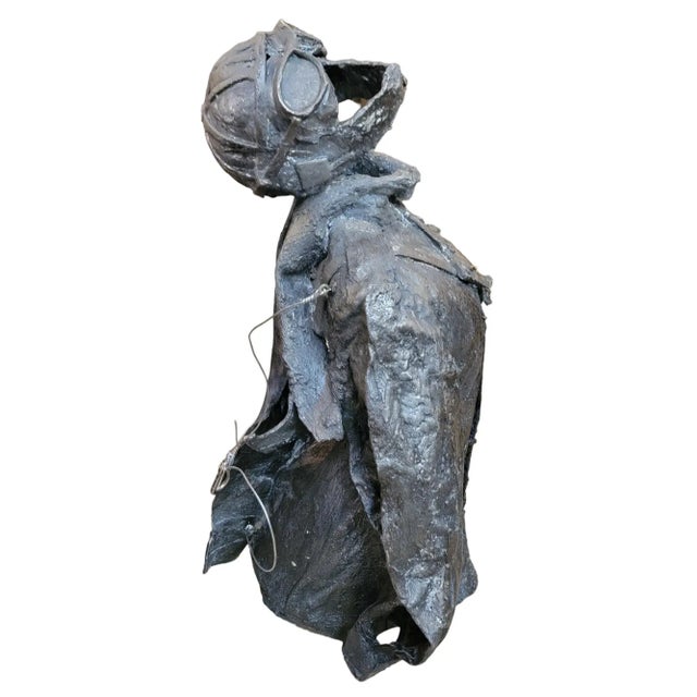 Specter III Aluminum Unique Sculpture. From a Beverly Hills, Rodeo Drive Estate. This Sculpture has 3 knobs to hang from...