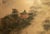C. 1960s Showa Era Japanese Byobu Screen "Mountain Landscape With Pine Trees" For Sale - Image 9 of 18