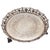 Mid-Century Modern Brazilian Alpaca Silverplate Rococo Salon Tray With Pierced Gallery — Footed 10" For Sale - Image 3 of 7