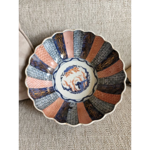 Antique Imari Punch Bowl For Sale - Image 4 of 9