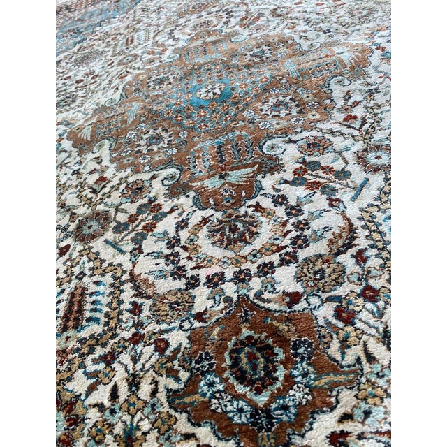 Vintage Indian Fine Silk Rug, 1990s For Sale - Image 15 of 18
