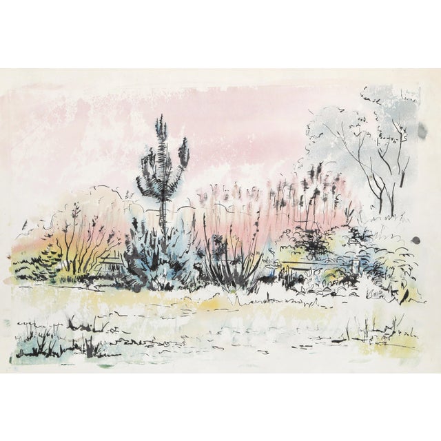 Eve Nethercott, Salt Marsh (P6.29), Ink and Watercolor on Paper For Sale