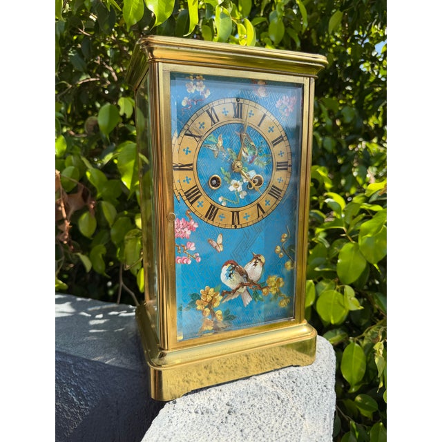 This listing is for an unusual French crystal regulator mantel clock. The clock dates to the 1870s and was made in the...