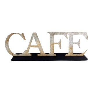 Early 20thc Coffee Shop Cafe Sign For Sale