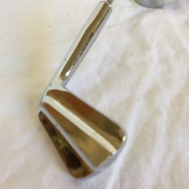 MidCentury Modern Chrome Over Brass Golf Club Jigger Chairish