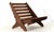 Brown Scissor Lounge Chair, 1970s For Sale - Image 8 of 18