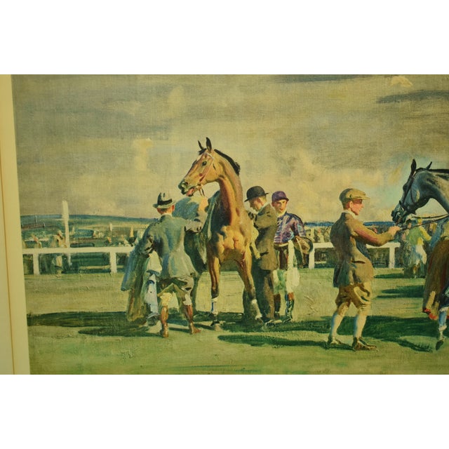 Traditional Sir Alfred Munnings After the Race C1951 Colour Lithography Printed by Frost & Reed London For Sale - Image 3 of 10