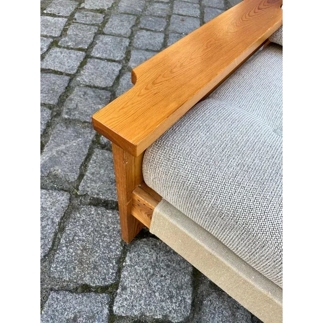 Safari Style Beige-Grey Armchair For Sale - Image 9 of 11