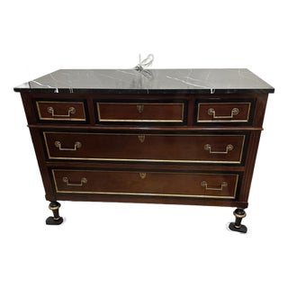 Baker Furniture Historic Charleston Collection Marble Top Dresser For Sale