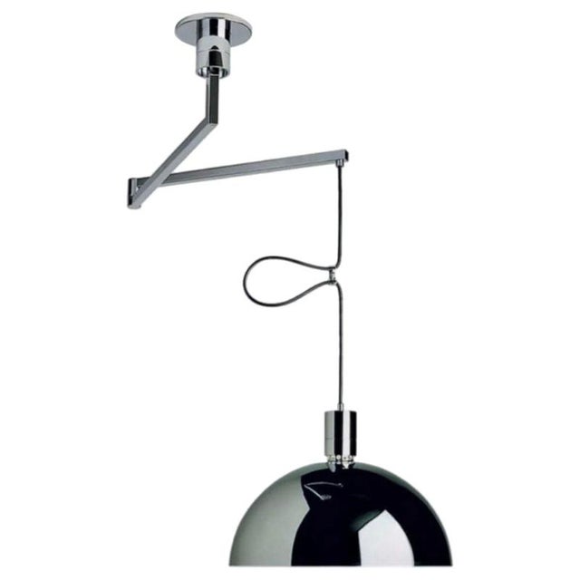 Metal AM/AS Adjustable Pendant Lamp by Franco Albini for Sirrah, Italy, 1970s For Sale - Image 7 of 7