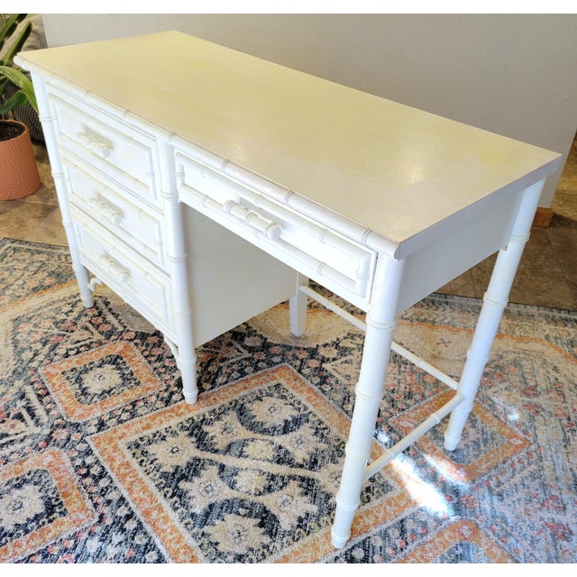 Vintage Dixie Aloha Faux Bamboo Desk Chairish