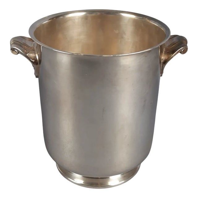Vintage Art Deco Silver-Plated Gallia Ice Bucket from Christofle, 1960s For Sale