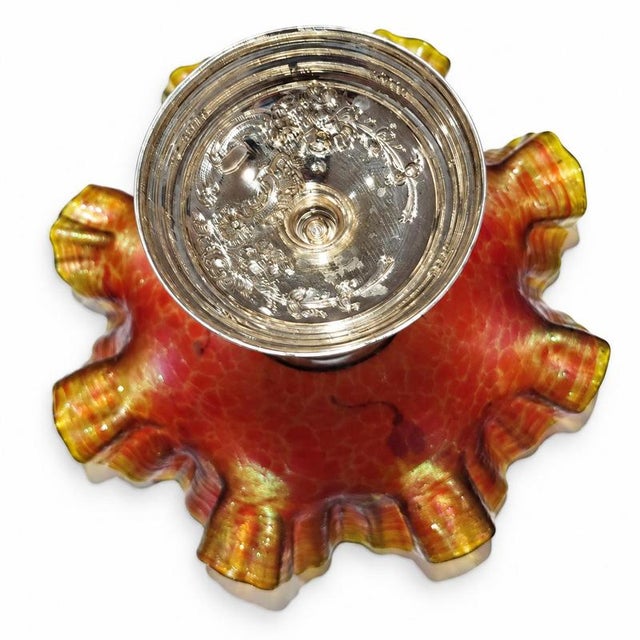 19th Century Glass and Silver Stemmed Goblet For Sale - Image 4 of 9