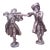 Late 18th Century Paul Storr Solid Silver Musician Figurines- Set of 2 For Sale